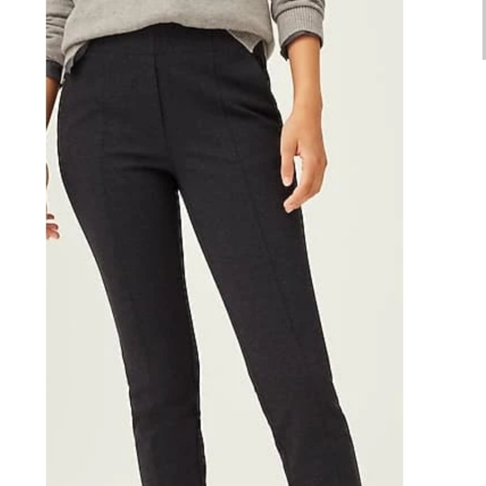 NEW J Jill Twill Stretch Pull-on Pants Charcoal Gray Medium